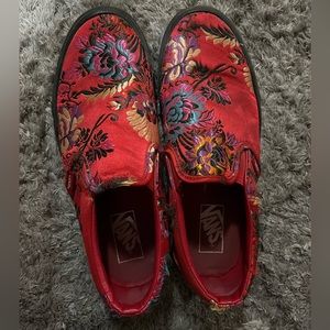 Vans slip on festival satin
